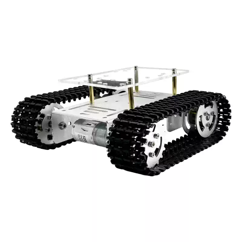ክትትል የሚደረግበት ሮቦት ቻሲስ ክፍት ምንጭ DIY Tank Platform